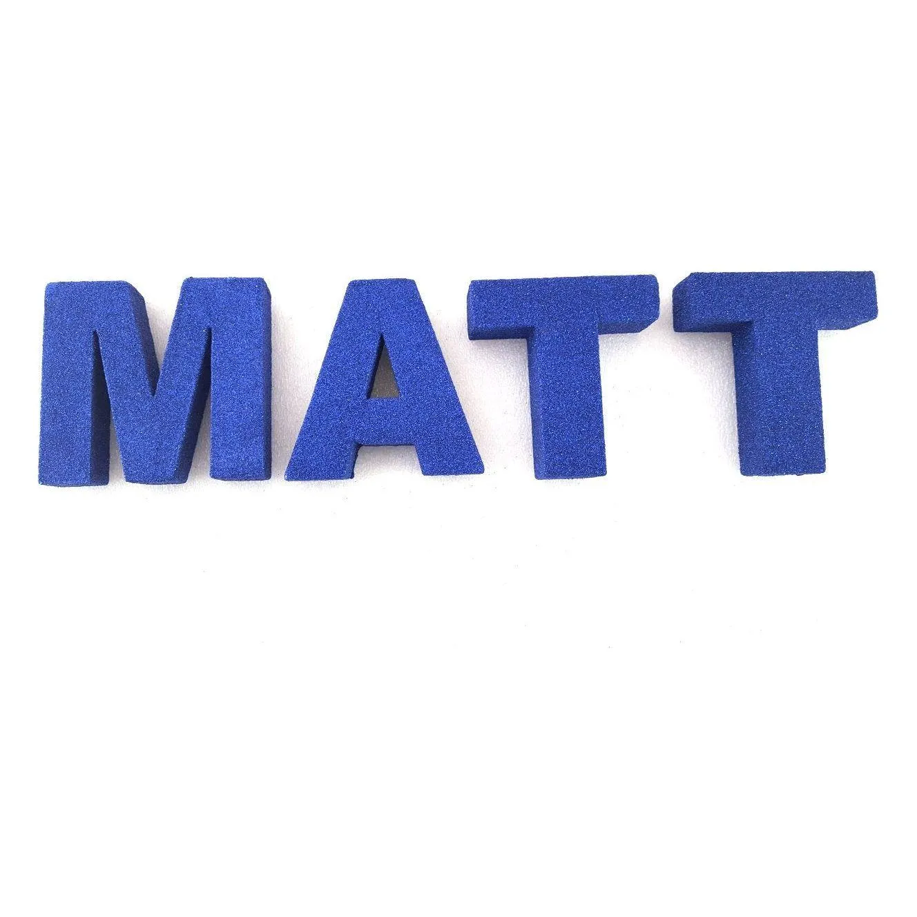 Block Upper Case Letters & Numbers Glittered