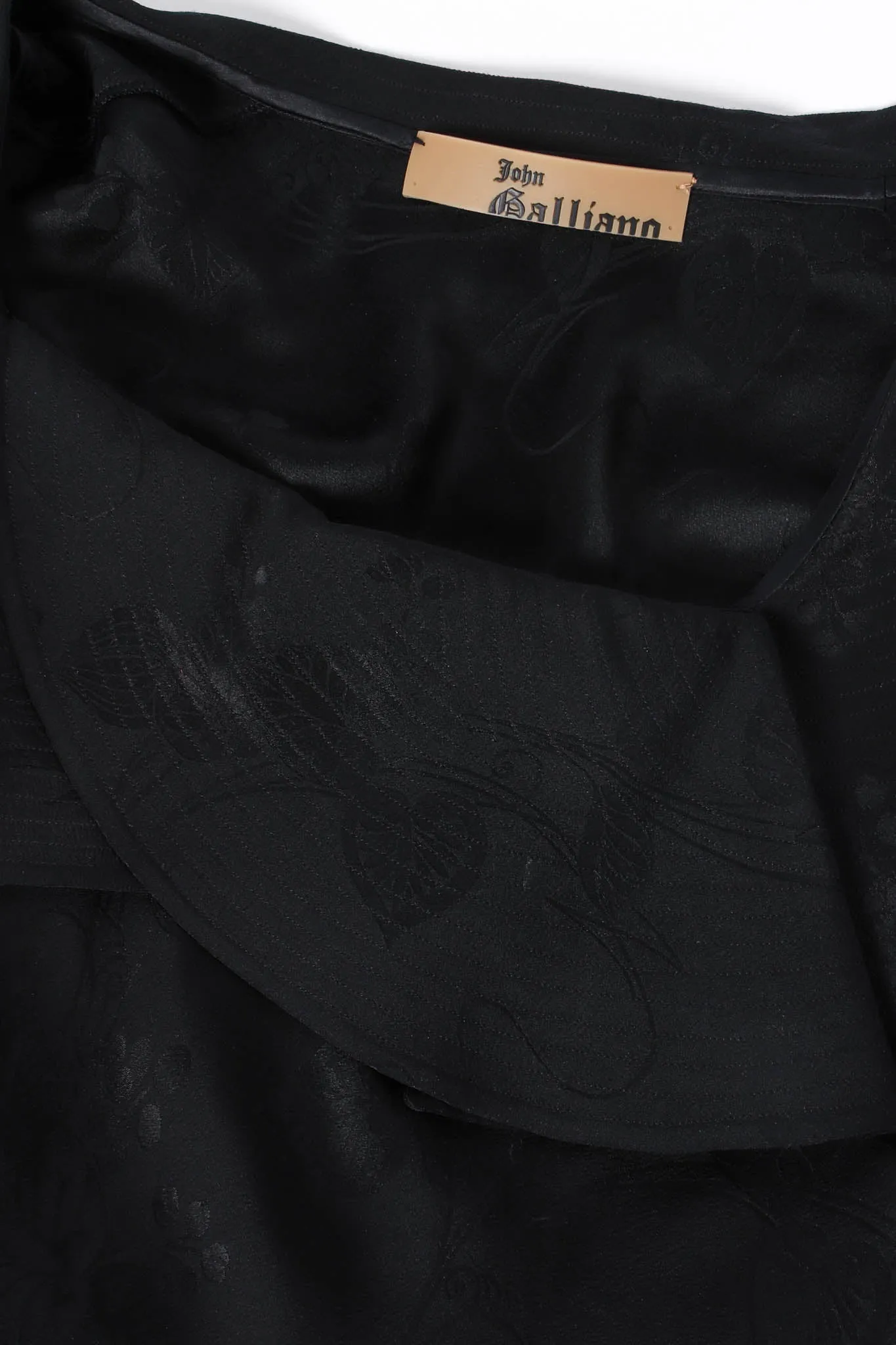 Blossom Collar Bias Silk Gown