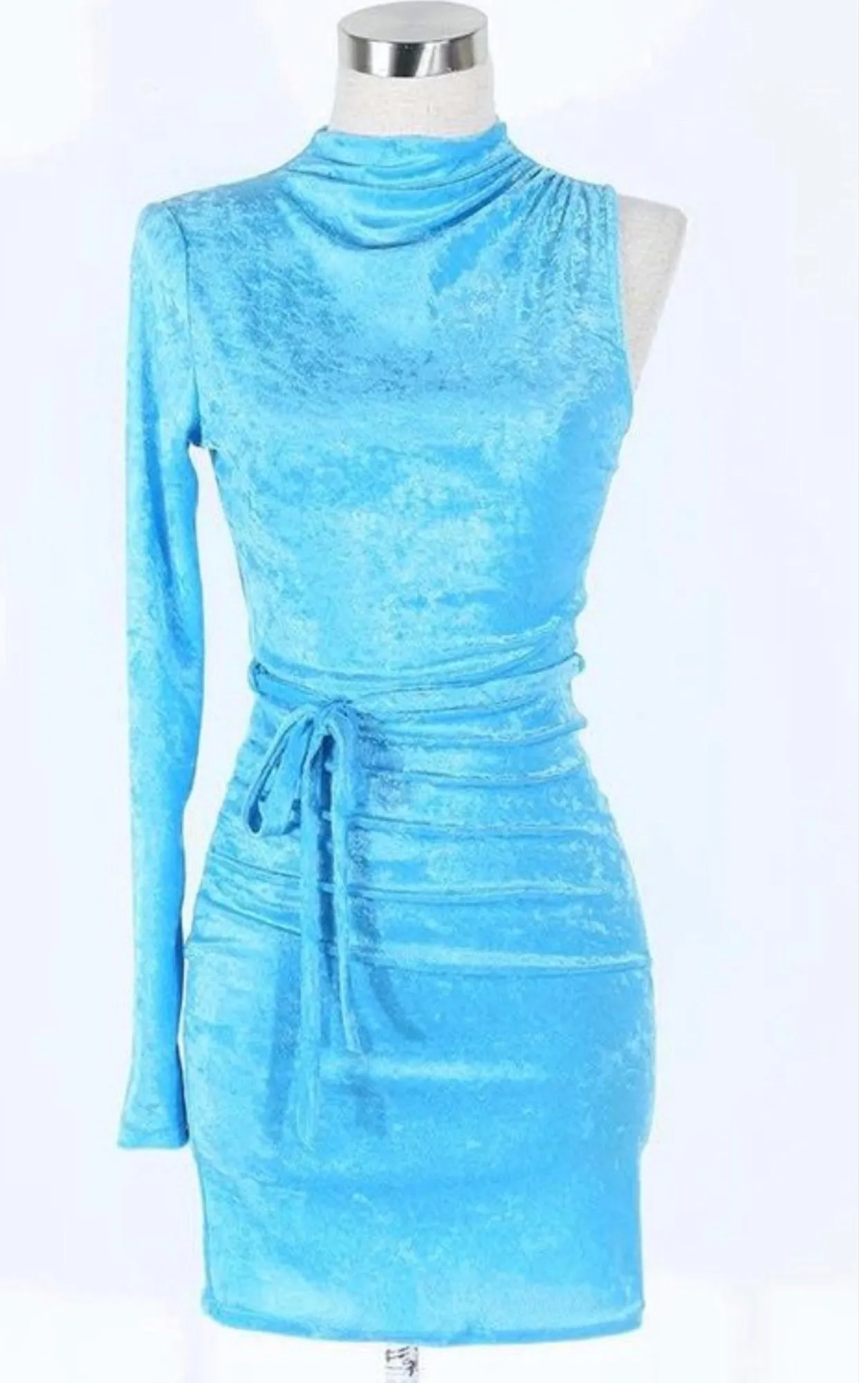 Blue Crush One sleeve body con