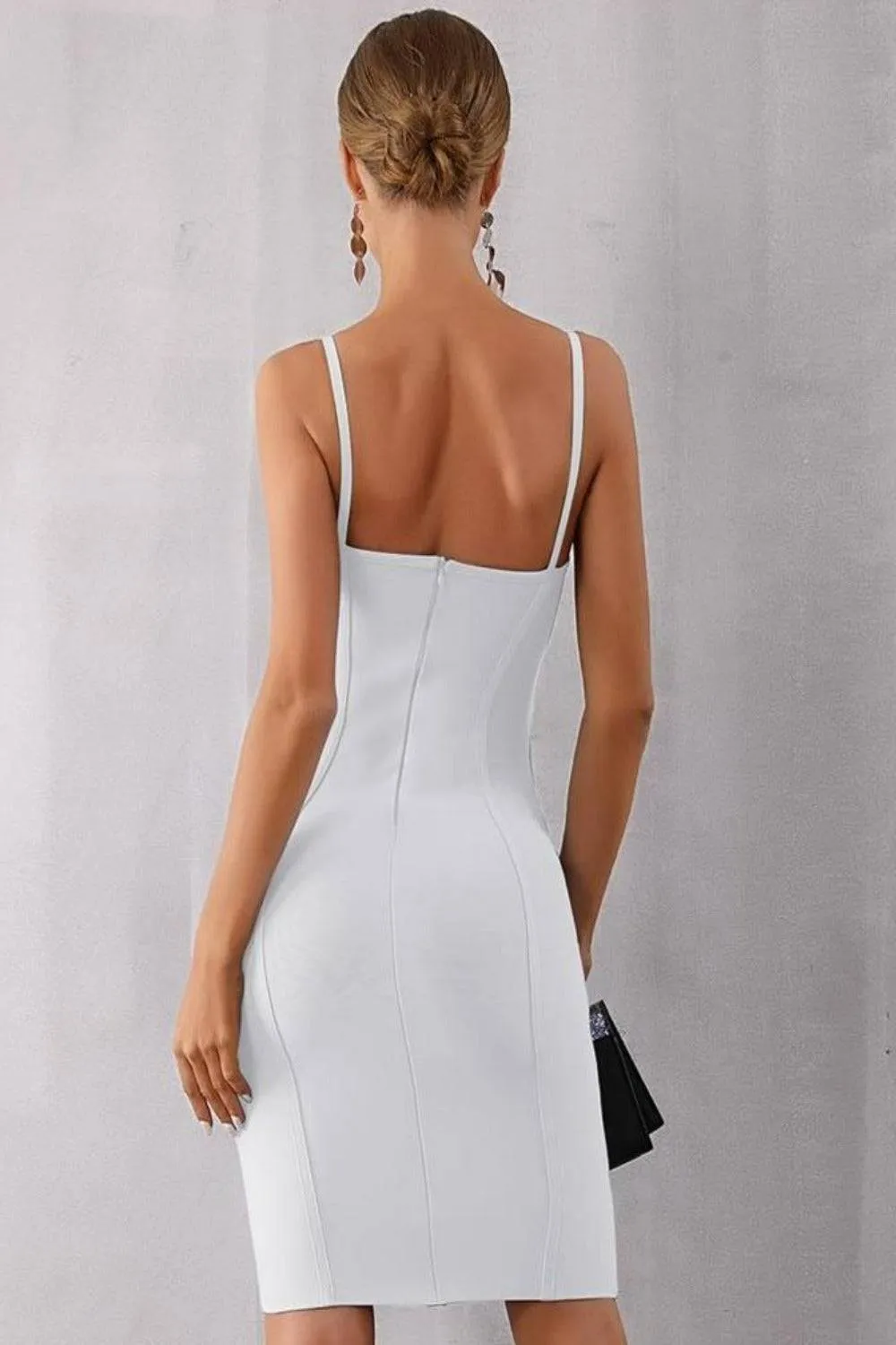 Body Contour White Bodycon Mini Dress