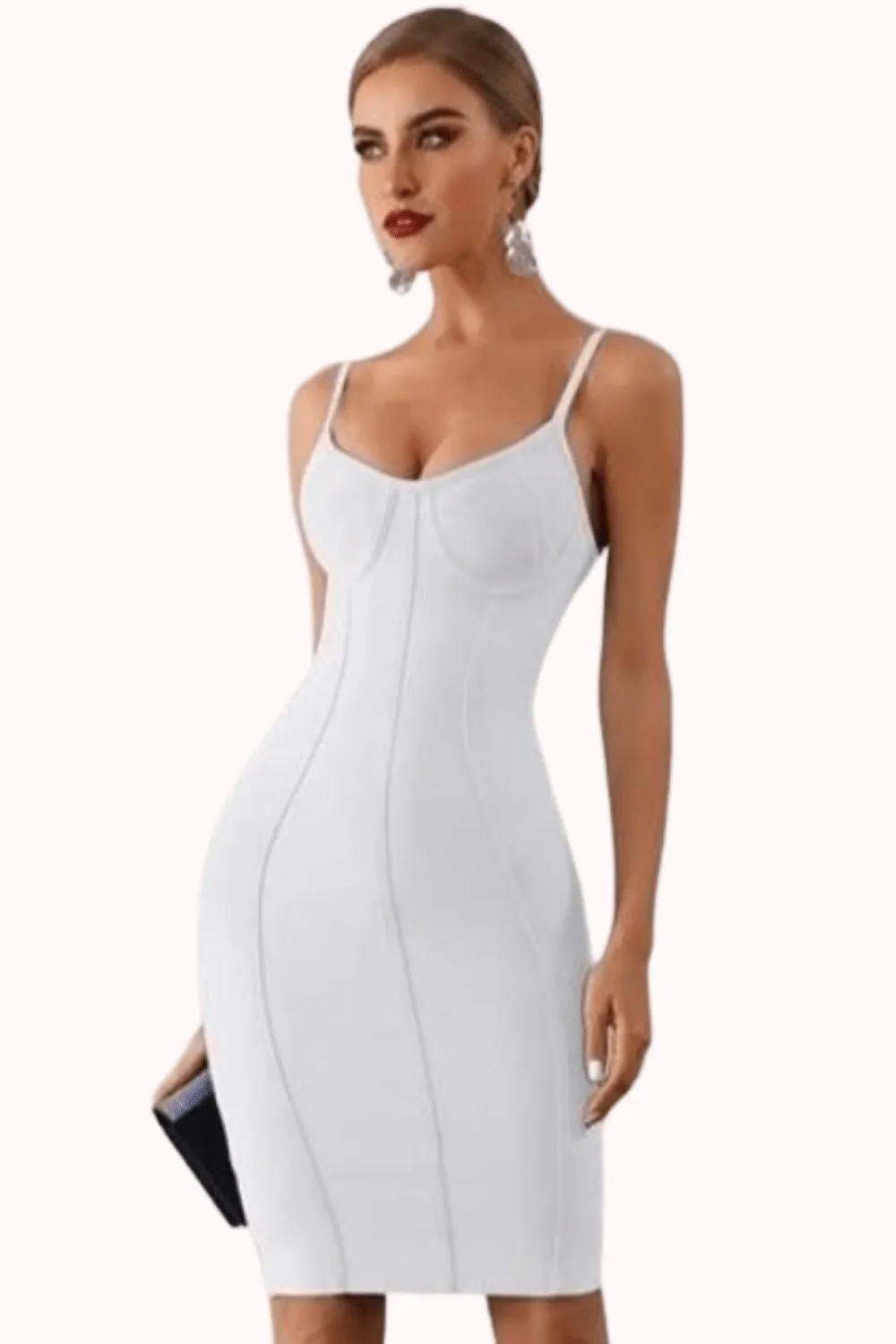 Body Contour White Bodycon Mini Dress