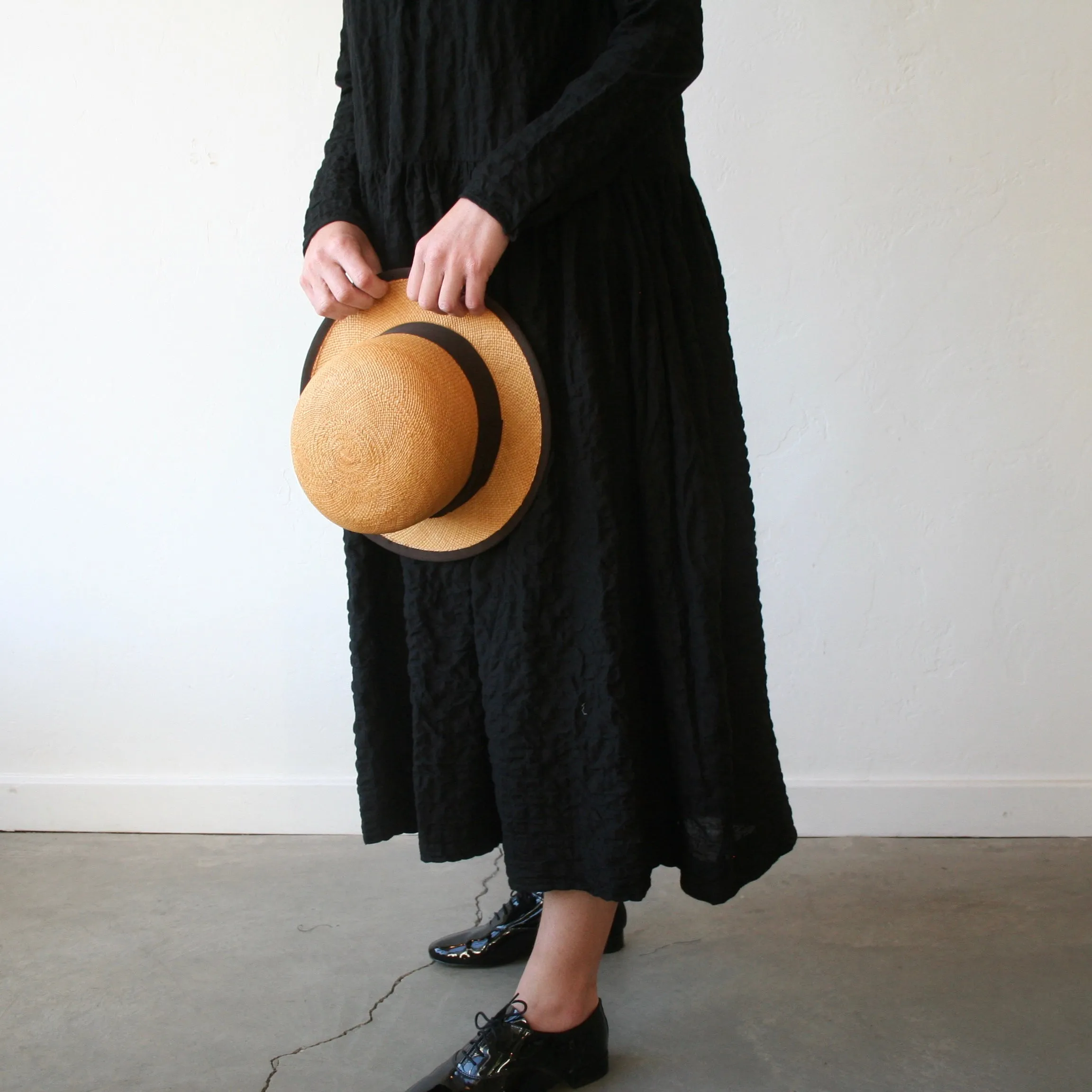 Bon Ruffle Collar Long Sleeve Dress