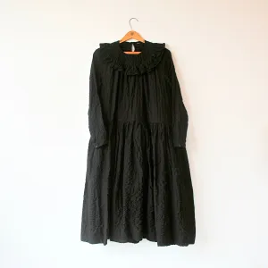 Bon Ruffle Collar Long Sleeve Dress
