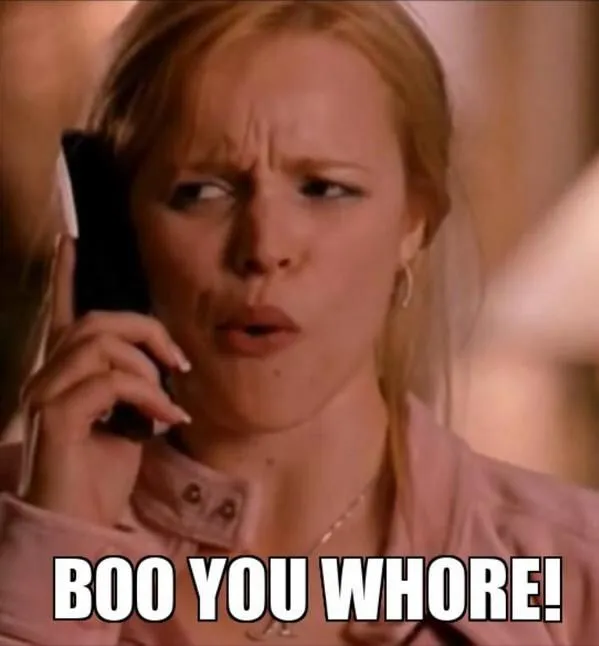 Boo You Whore | Mean Girls Party Banner | Mean Girls Party | Funny Halloween Decor