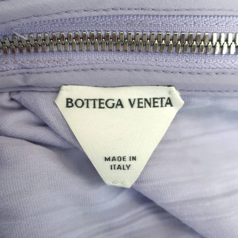 Bottega Veneta Ruched Velvet V-Neck Gown Lilac Size 38 Sleeveless Maxi Dress
