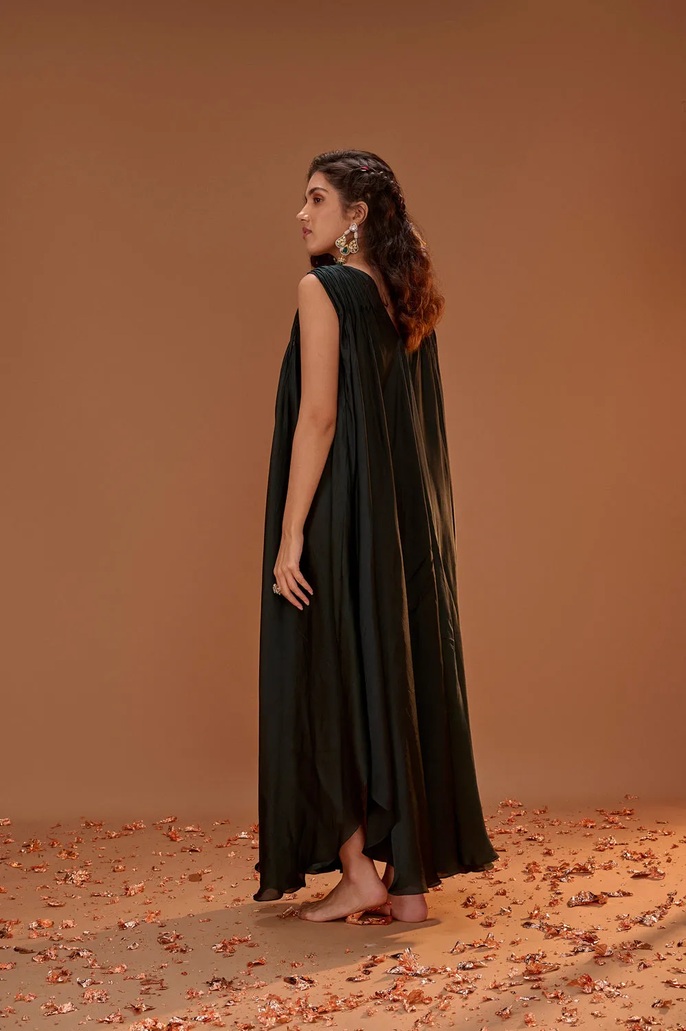 Bottle Green Oversized Dress