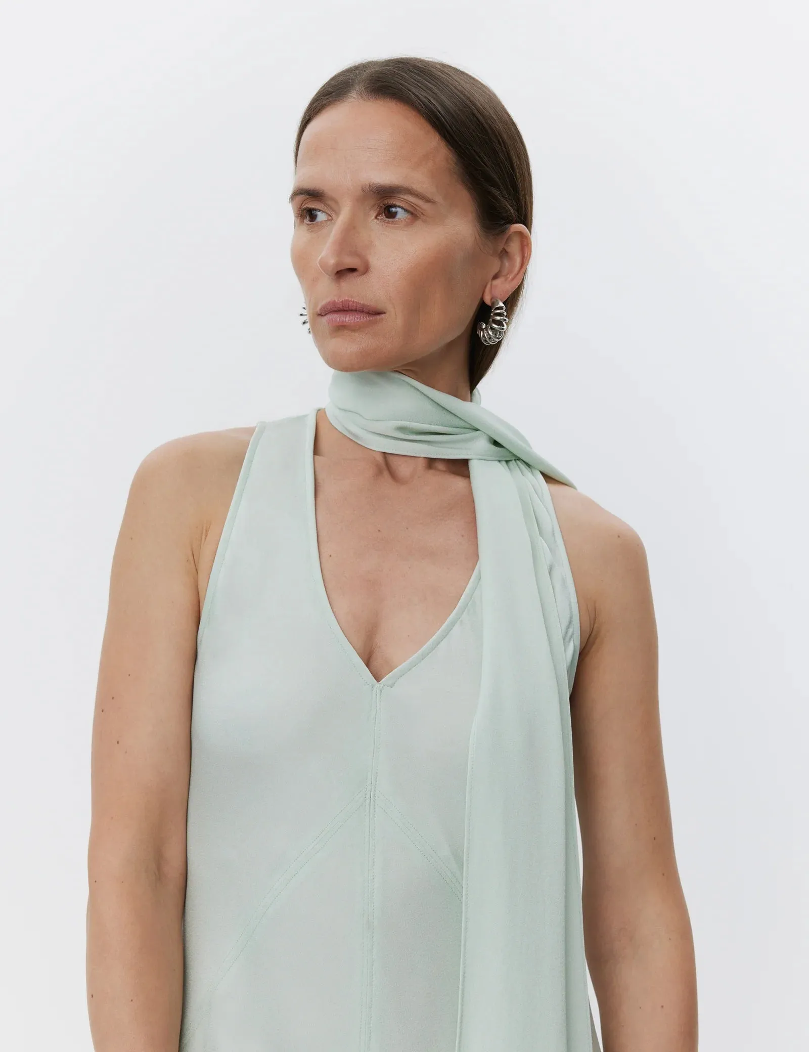 Brielle Dress | Matte Crepe/Black