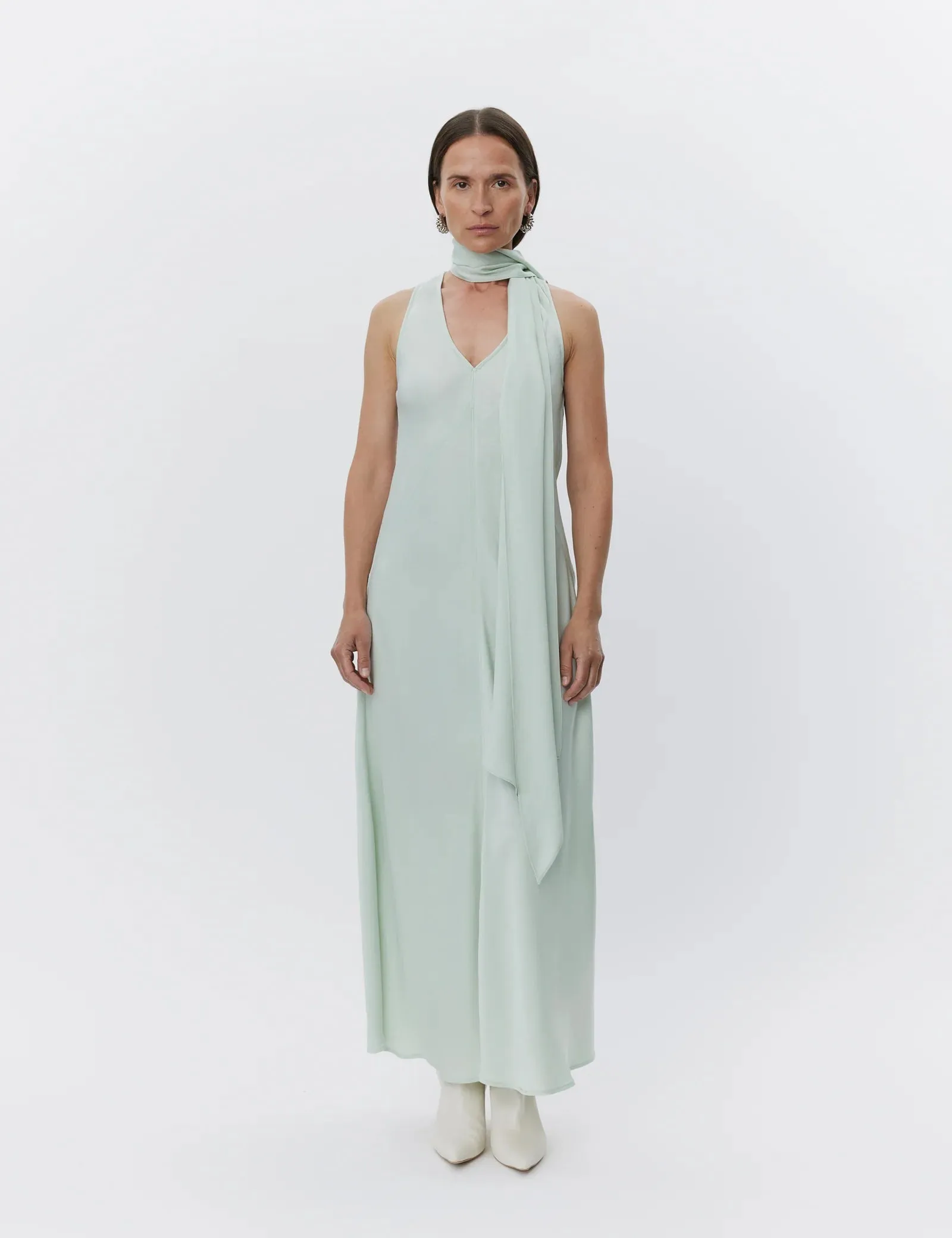 Brielle Dress | Matte Crepe/Black