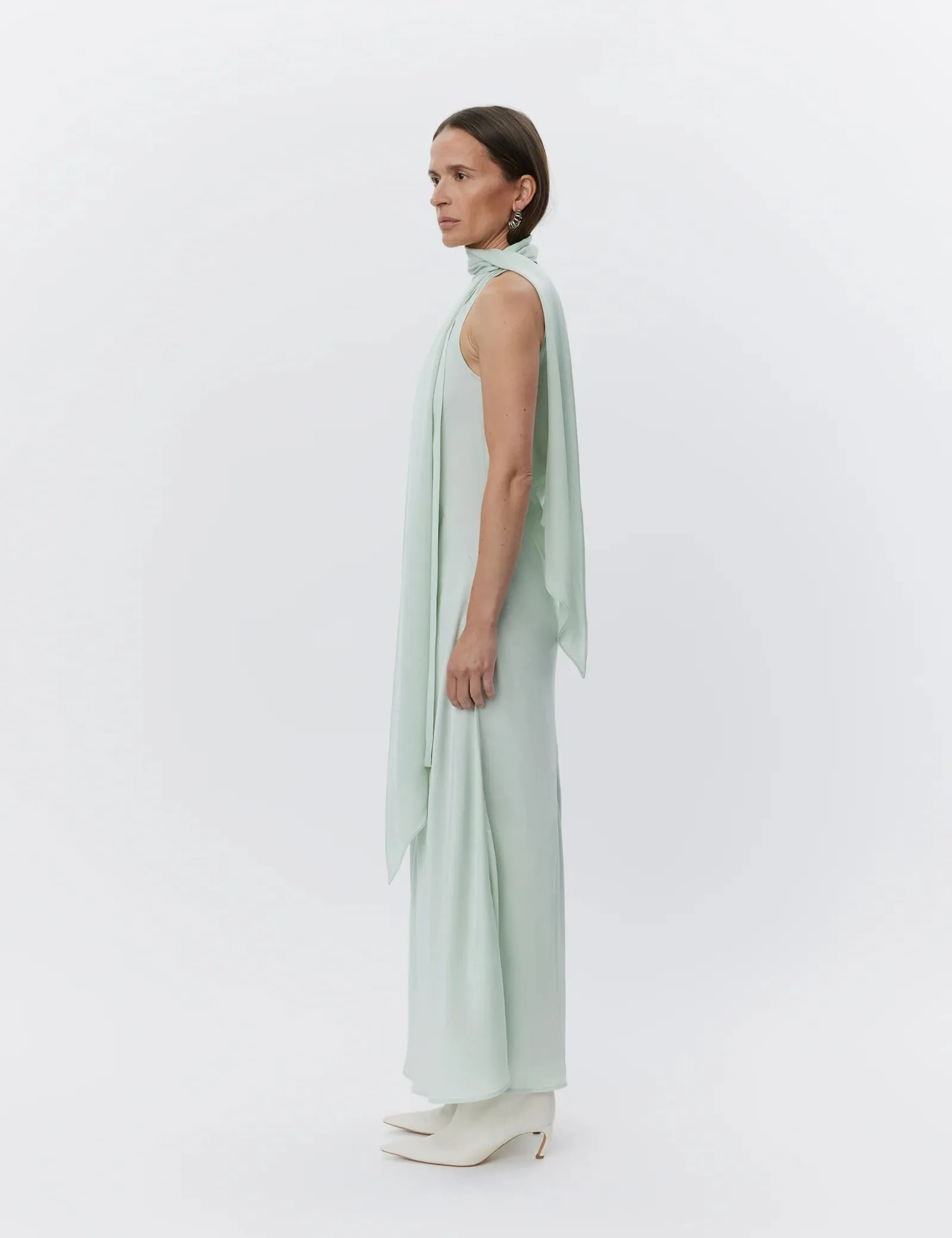 Brielle Dress | Matte Crepe/Black