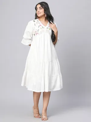Buy White Cotton Ethnic Dress for women online in India - Zola