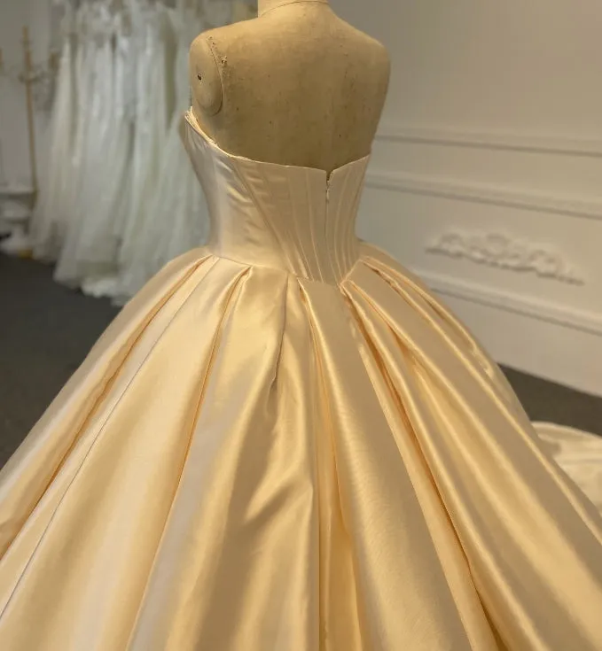 BYG24-9 STRAPLESS BEADED BALL GOWN DRESS