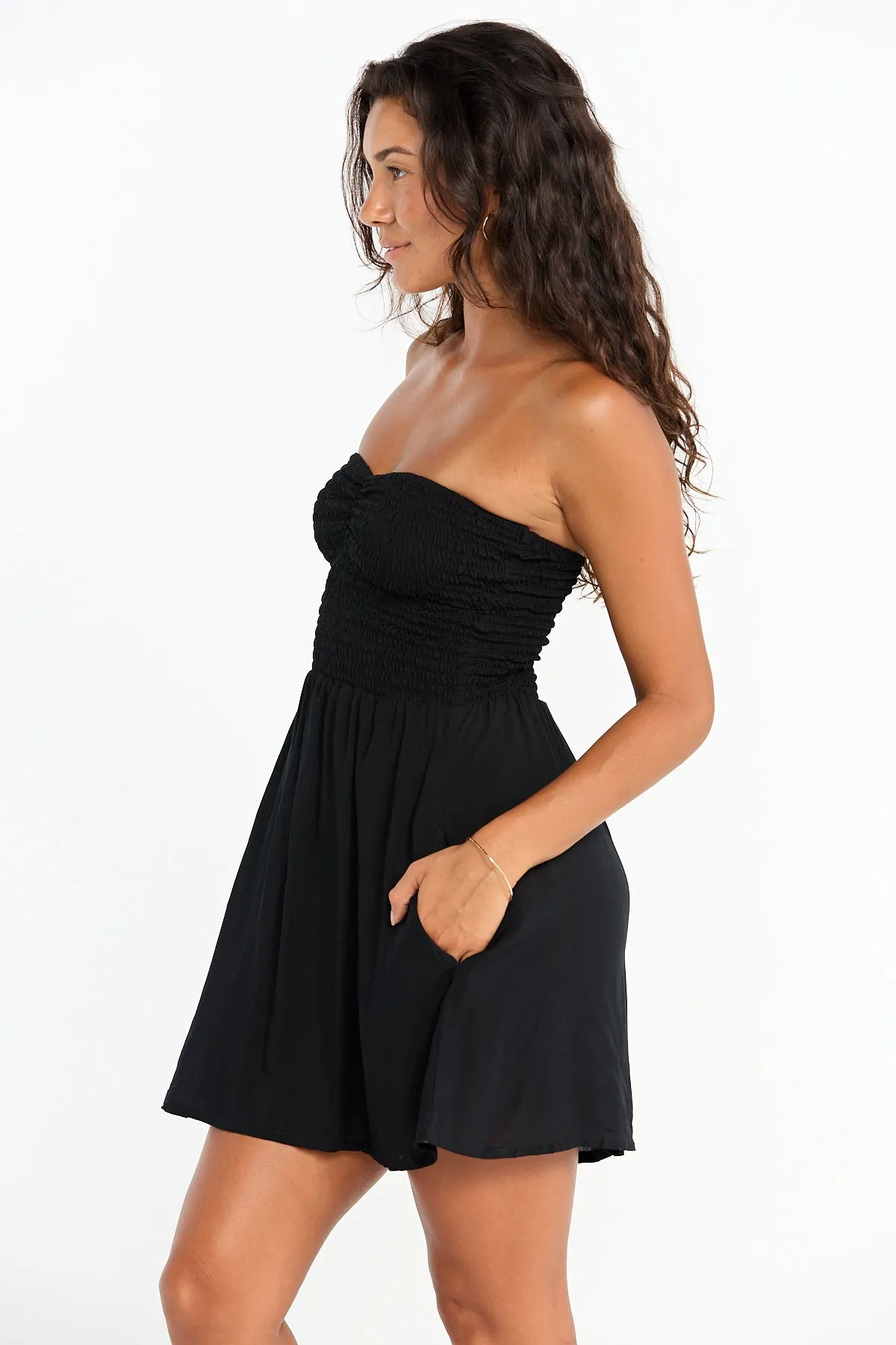 Caitie Mini Dress - Black
