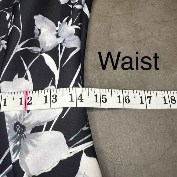 Calvin Klein Floral Black Latte Sheath Dress Sz 8