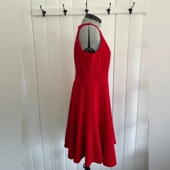Calvin Klein Paneled Fit &amp; Flare Sleeveless Dress - Petite