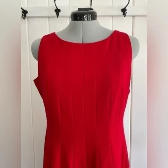 Calvin Klein Paneled Fit &amp; Flare Sleeveless Dress - Petite
