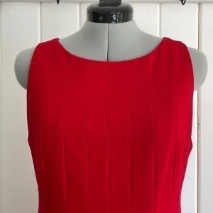 Calvin Klein Paneled Fit &amp; Flare Sleeveless Dress - Petite