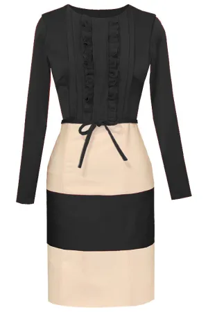 Cardiff Beige and Black Dress