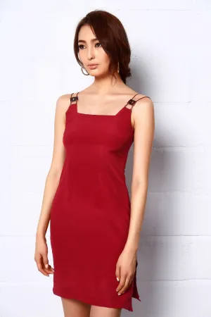 Carnelion Rectangle Silk Dress