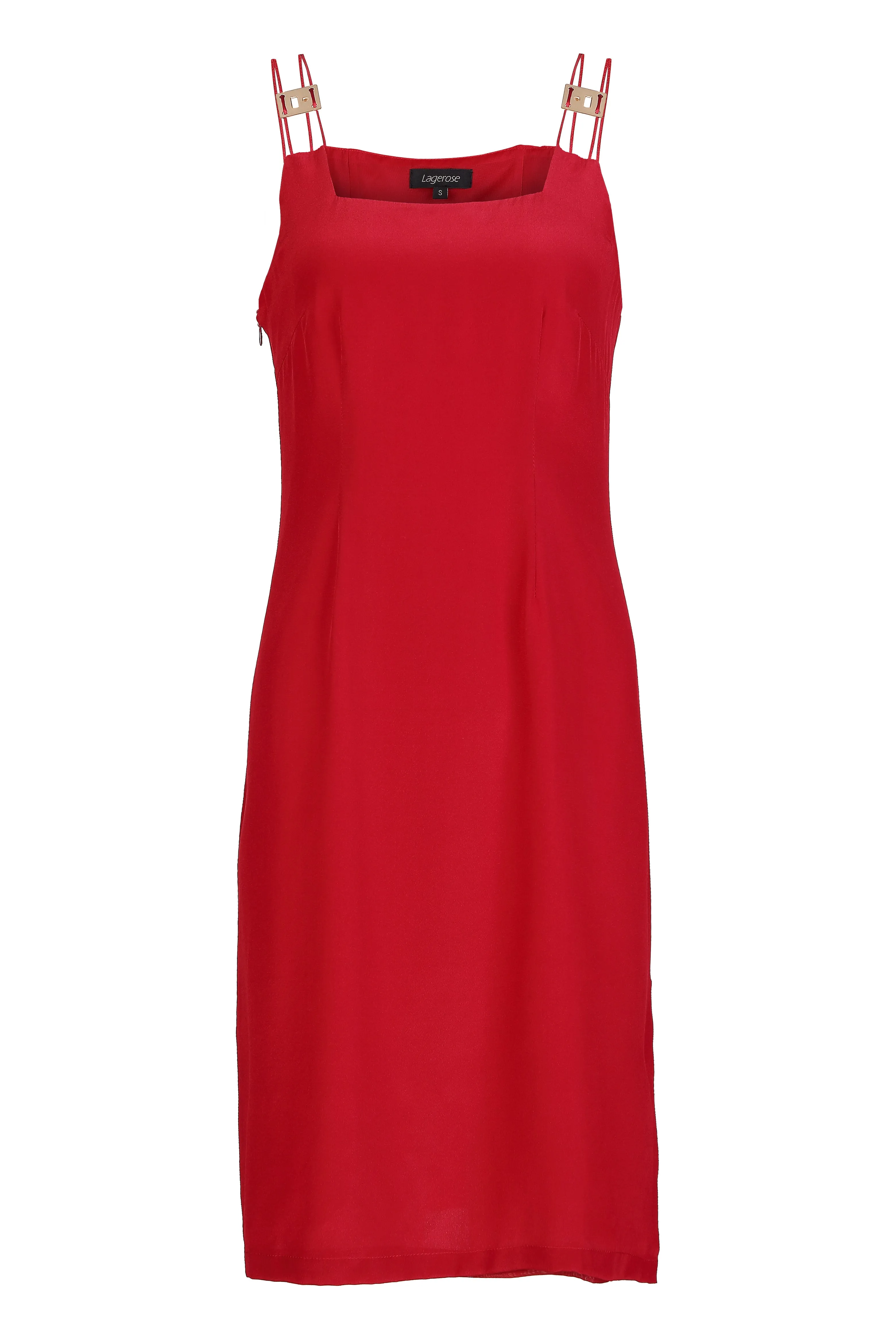 Carnelion Rectangle Silk Dress