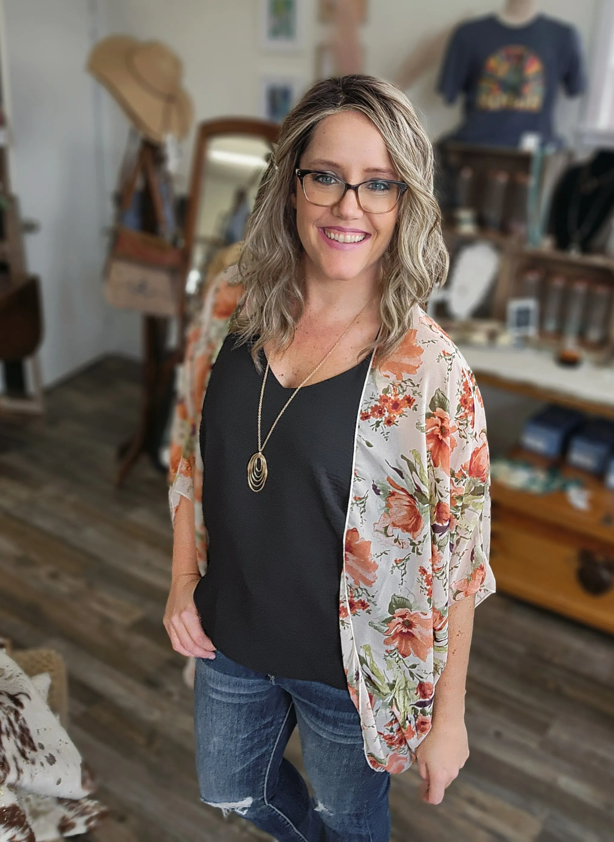 Carnival linen cami in black