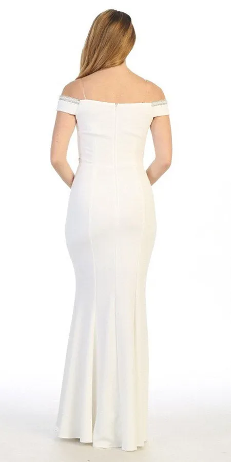 Celavie 6348 Off-Shoulder Mermaid Long Dress