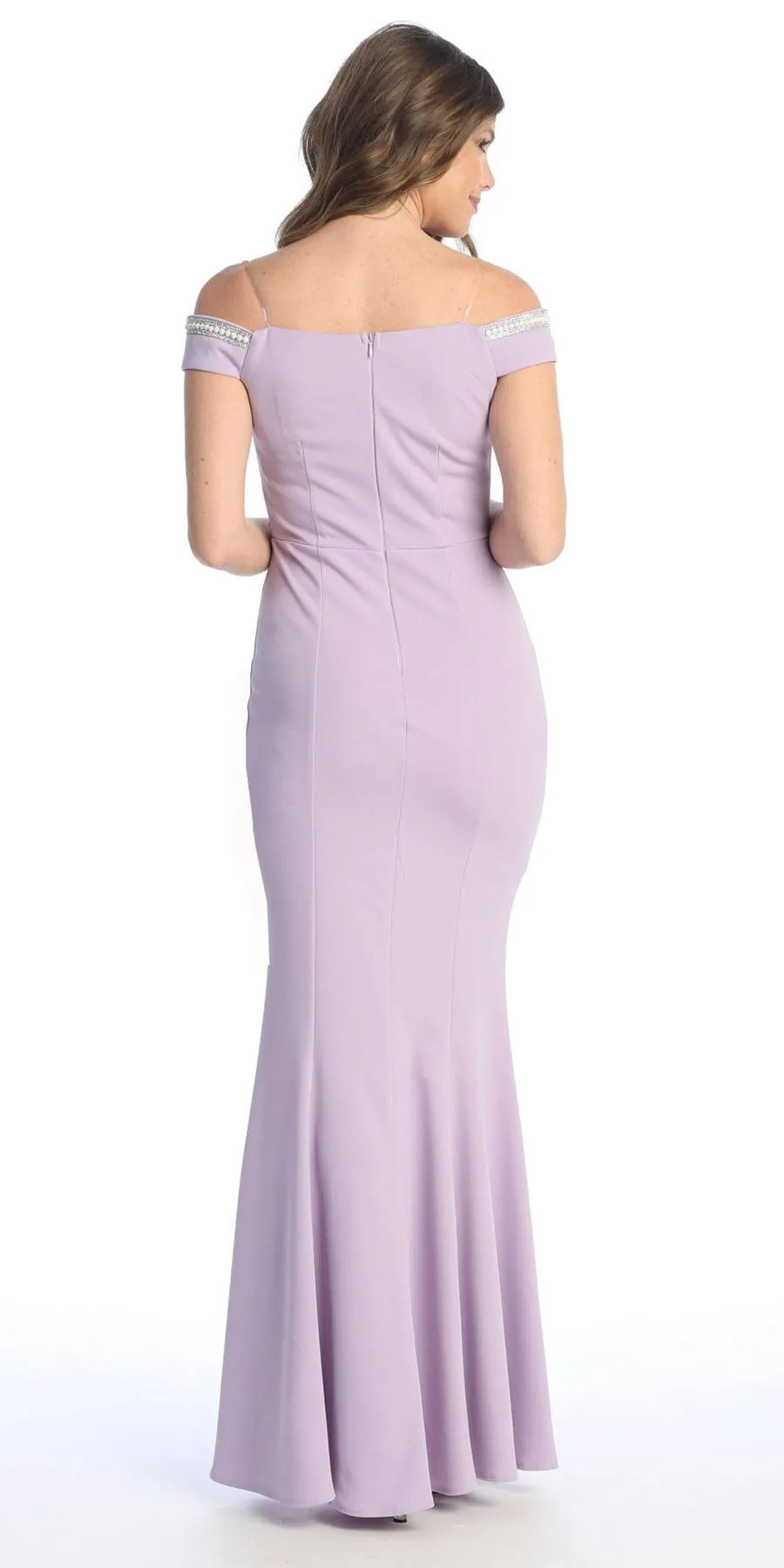 Celavie 6348 Off-Shoulder Mermaid Long Dress