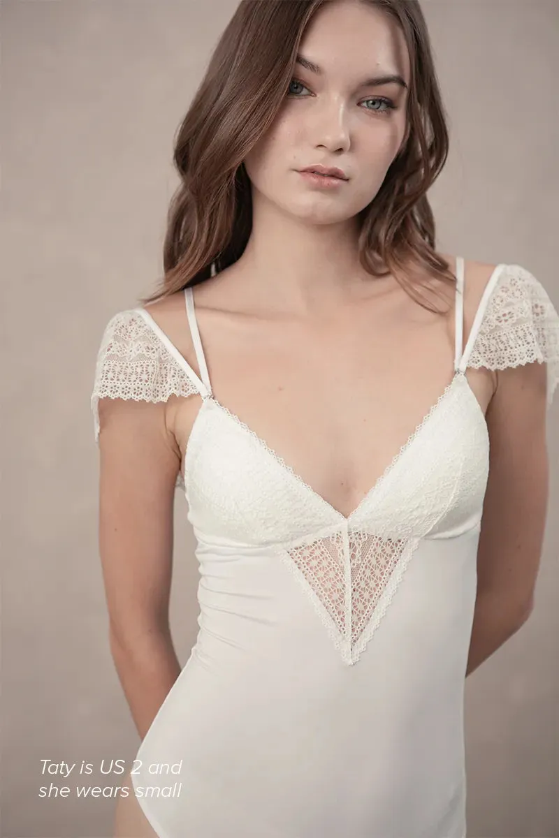 Celiné NOIR Padded Lace Body