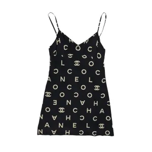 Chanel Black Coco Silk Dress