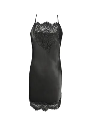 Chantal Bias Short Dress Black