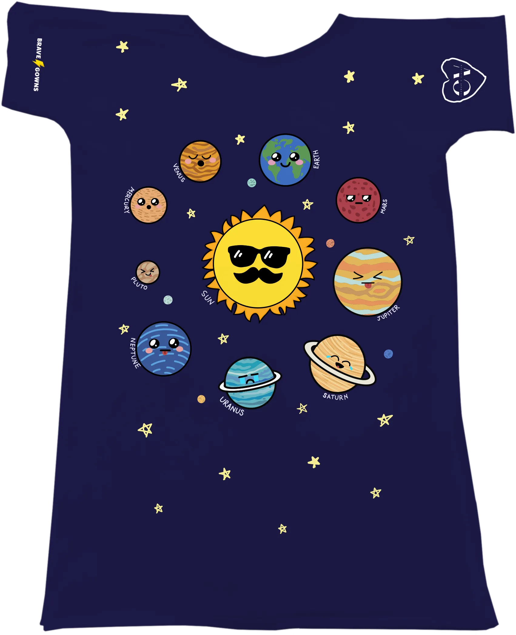 CHARLIE'S VILLAGE  OUTERSPACE GOWN