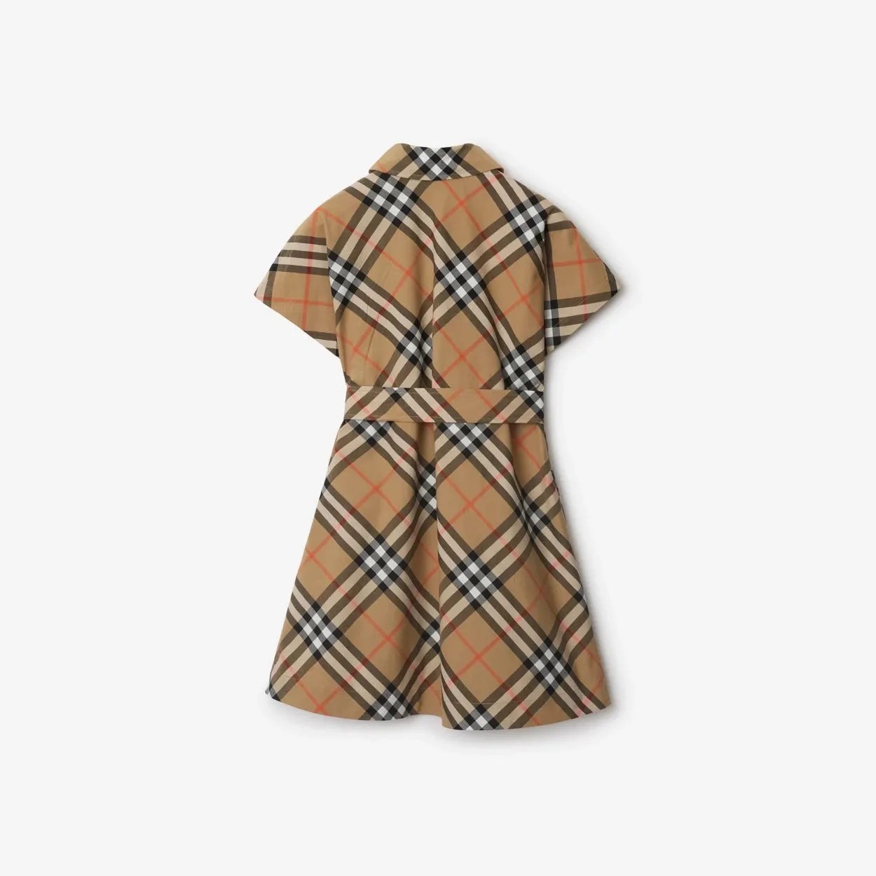 Check Cotton Shirt Dress