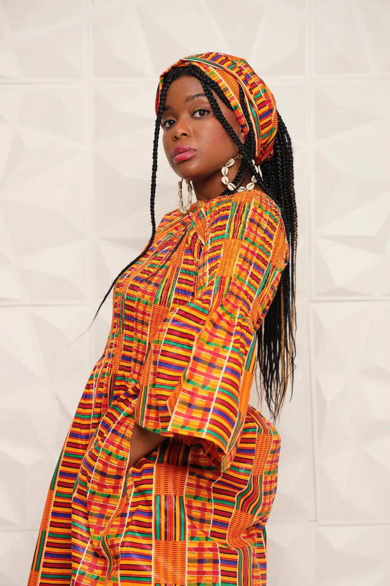 Chee African Kente Dress