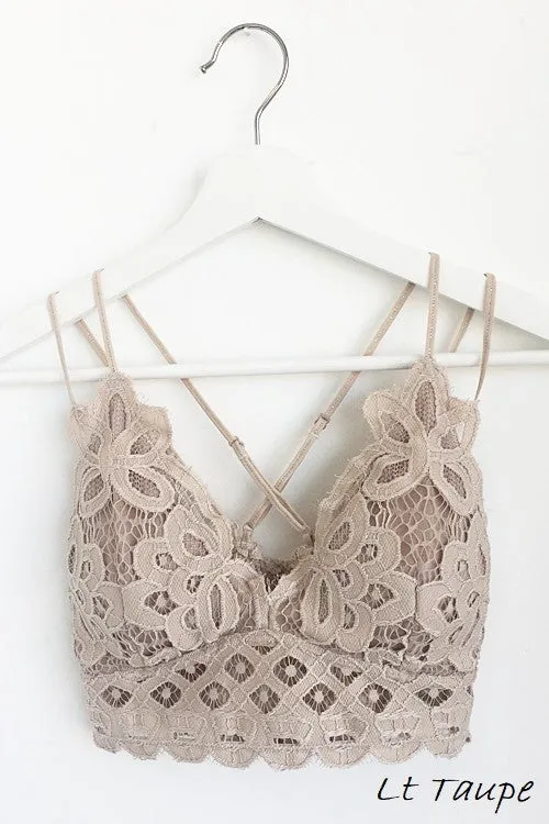 Chelsey's Crochet Lace Bralette