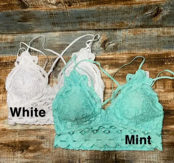 Chelsey's Crochet Lace Bralette