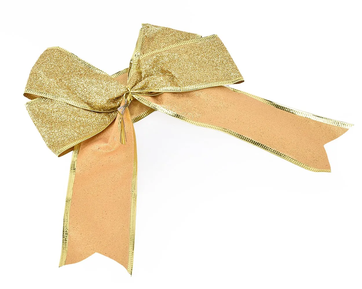 Christmas Party Decoration Ornaments 4 Pcs 10'' Glitter Bows