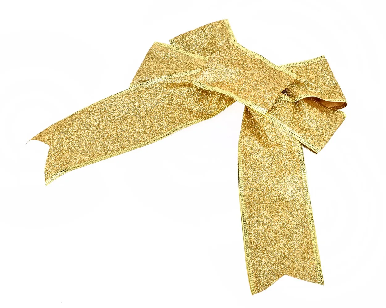 Christmas Party Decoration Ornaments 4 Pcs 10'' Glitter Bows