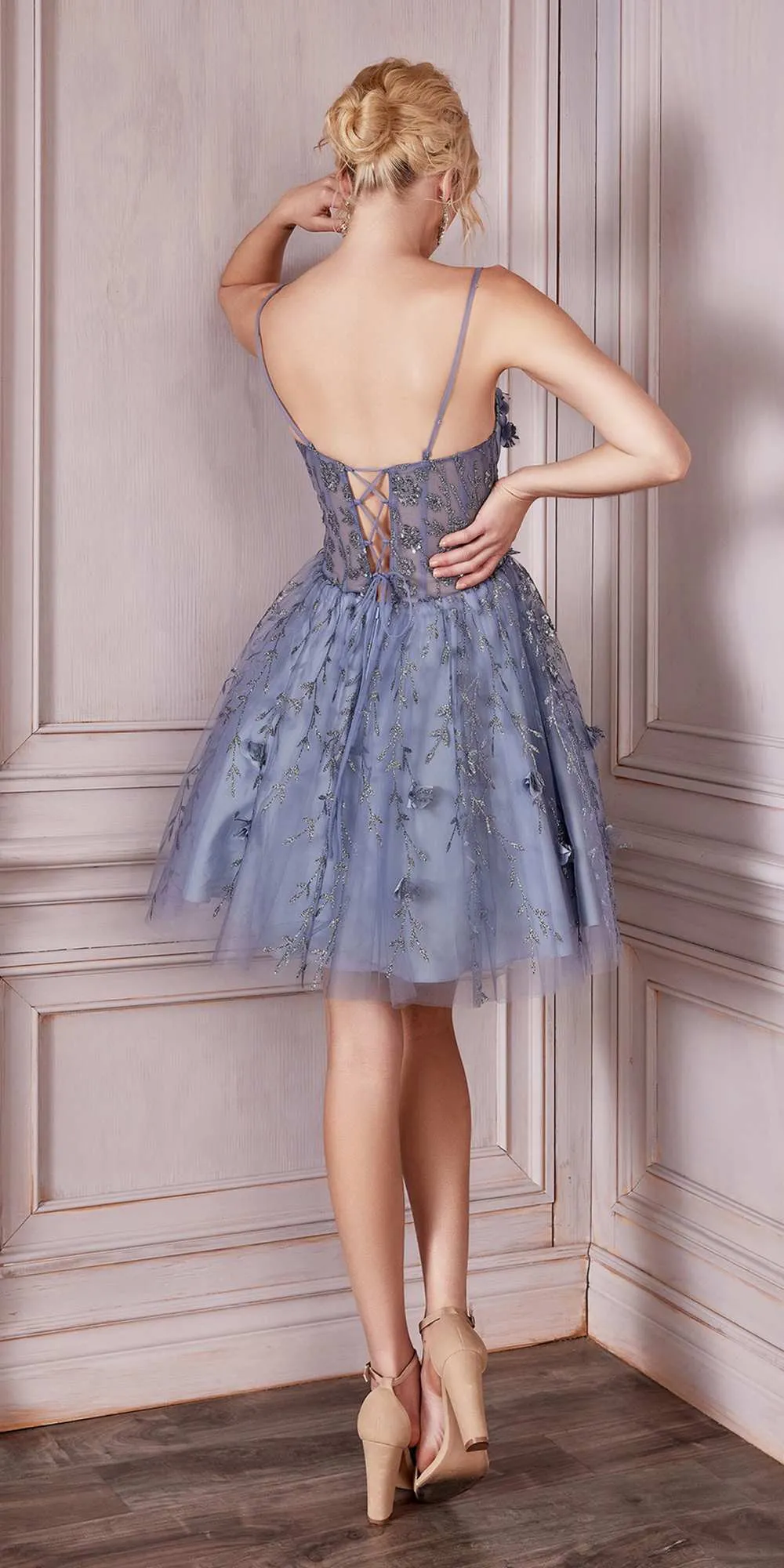 Cinderella Divine 9243 Strapless A-Line Short Dress
