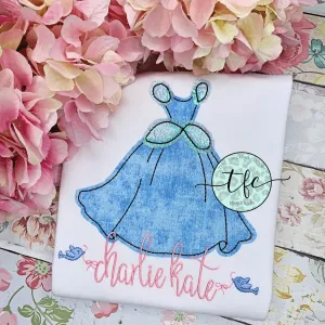 {Cinderella Dress} applique tee