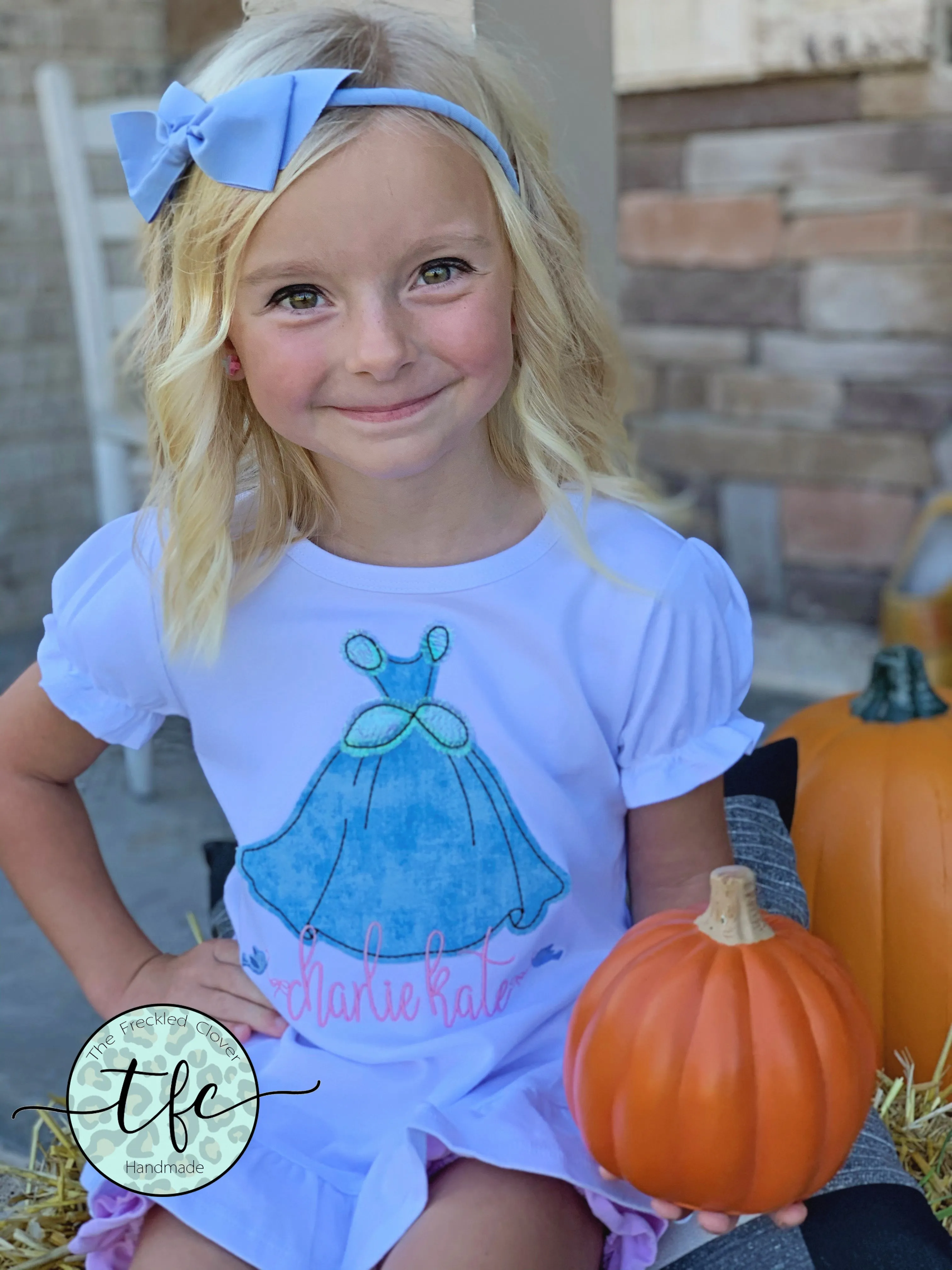 {Cinderella Dress} applique tee