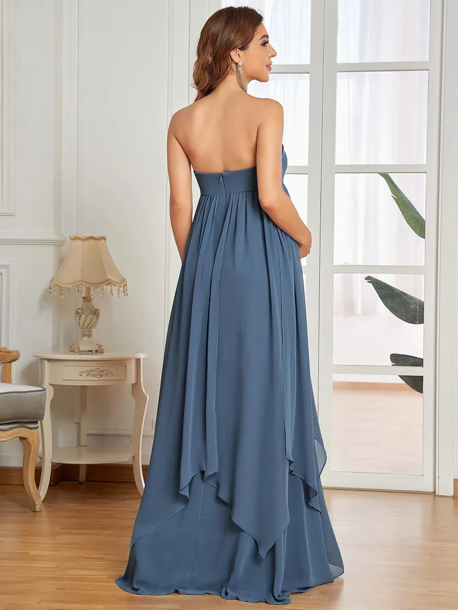 Clarinda multi-way maternity dress in dusky navy s8 Express NZ wide
