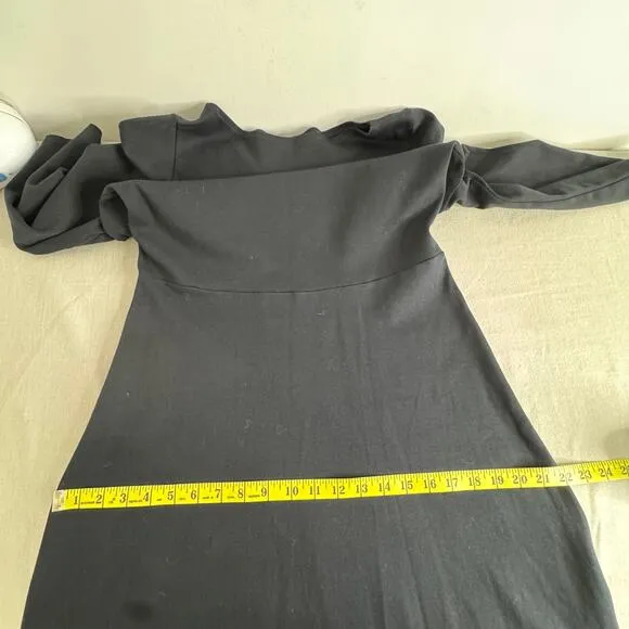 Cobalt Street 3/4 Sleeve BCI Cotton Boatneck Mid-calf Flared Dress