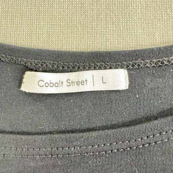 Cobalt Street 3/4 Sleeve BCI Cotton Boatneck Mid-calf Flared Dress