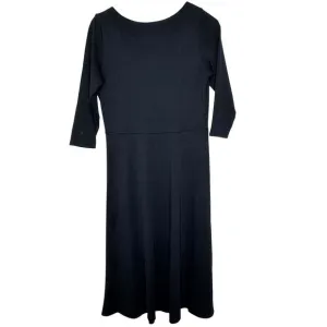 Cobalt Street 3/4 Sleeve BCI Cotton Boatneck Mid-calf Flared Dress