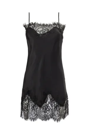 Coco Lace Silk Tunic Black