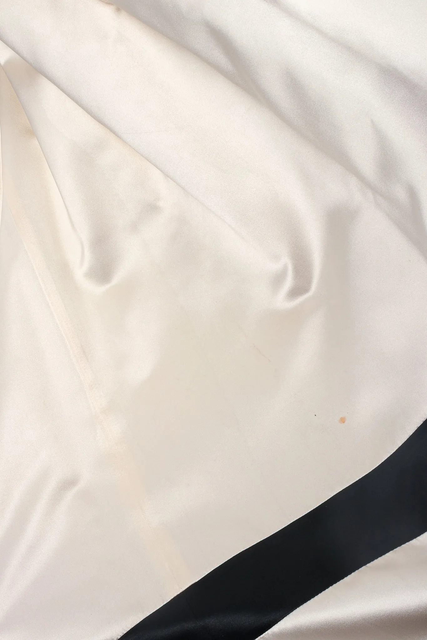 Contrast Banded Satin Ball Gown