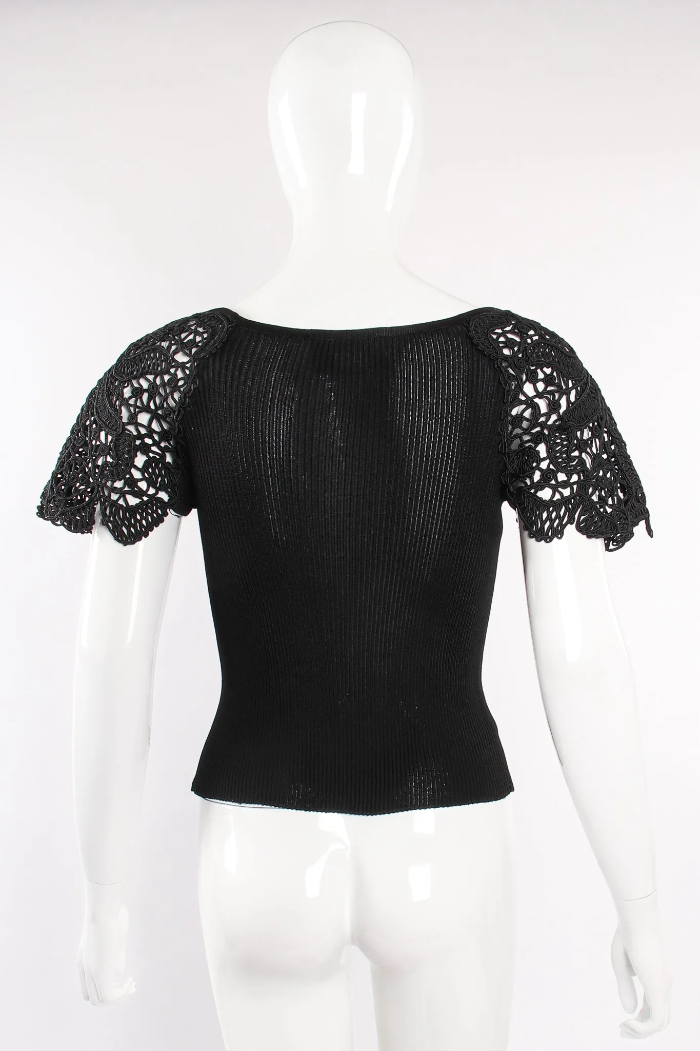 Corded Lace Sleeve Top