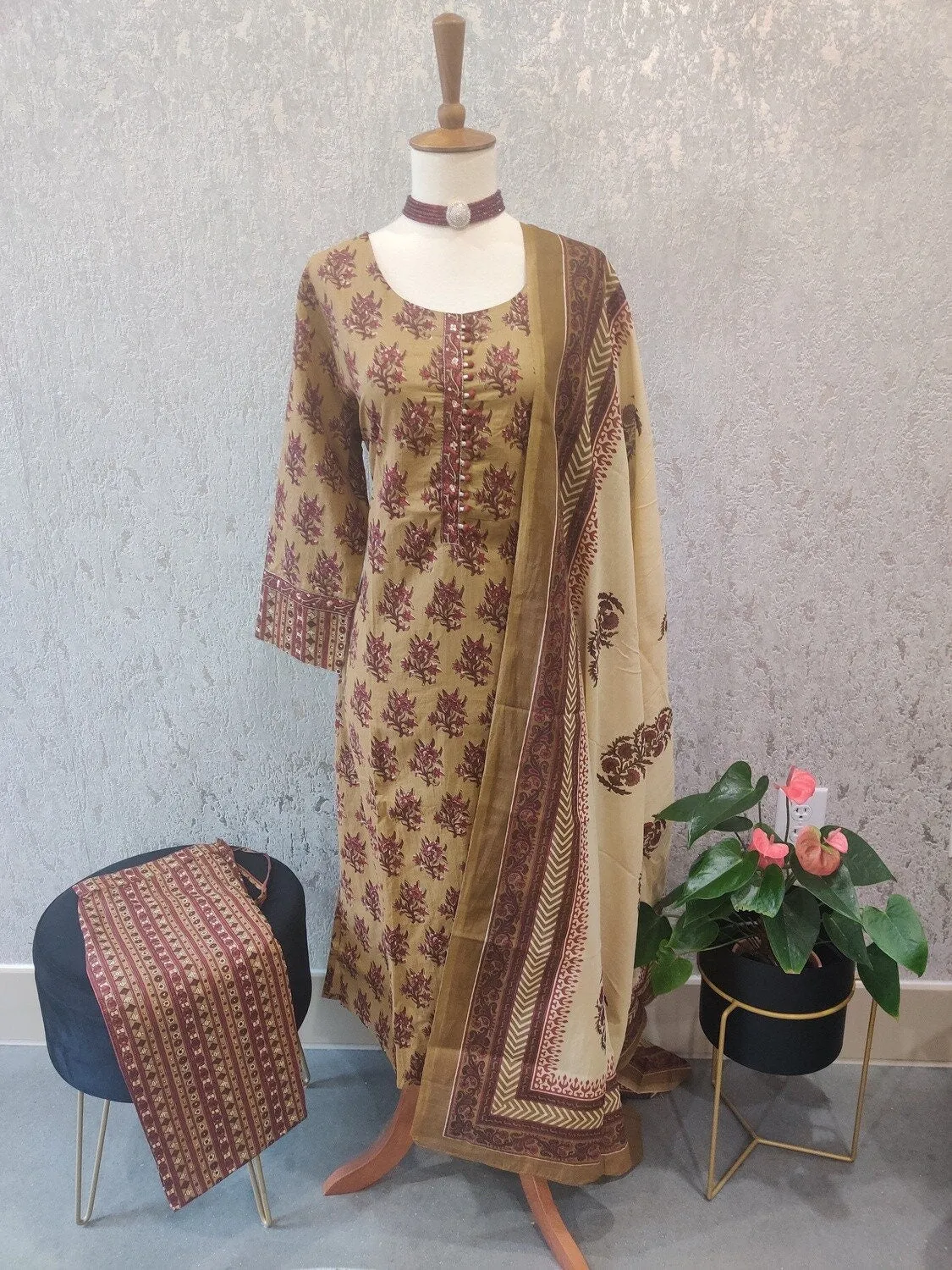 Cotton kurtie duppatta Maternity kurta Maternity dress indian Indian salwar kameez simple daily wear kurta for women branded kurta