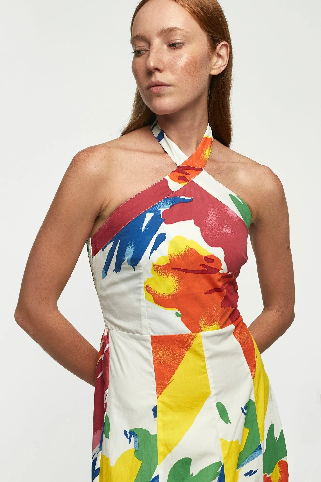 Cross Body Midi Dress