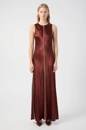 CRUSH CONTRAST BIND MAXI TANK DRESS | SHIRAZ & APPLE