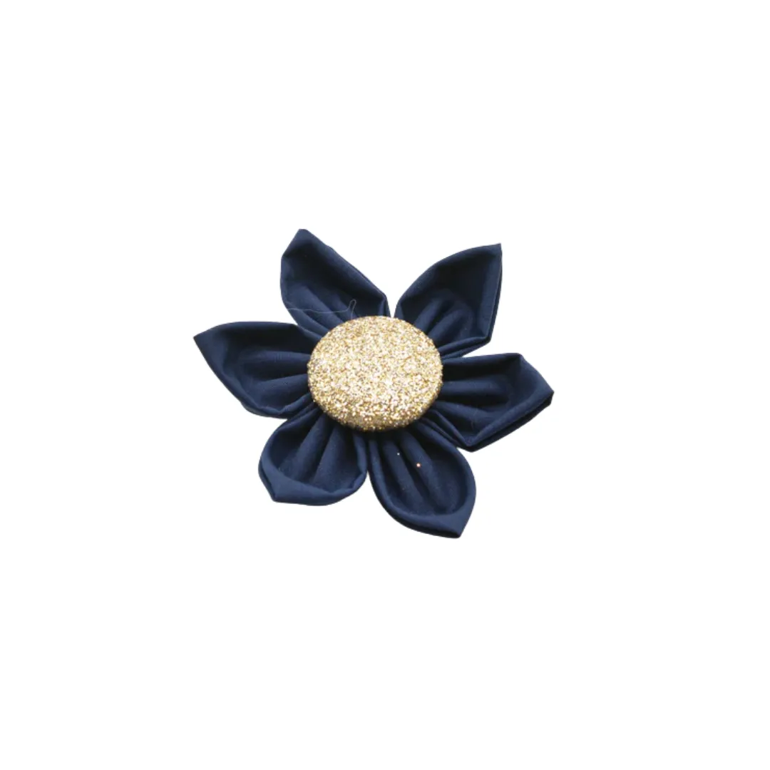 Cruz & Regis Sparkle Flower - Navy